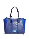 GUESS Women's Arvin Satchel Navy Multi Handbag