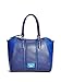 GUESS Women's Arvin Satchel Navy Multi Handbag