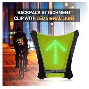 FANCYWING Cycling Backpack Accessory W/LED Turn Signal Light, Bike Remote Control LED Direction Indicator Vest…