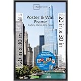 Mainstays 20x30 Trendsetter Poster and Picture Frame, Matte Black