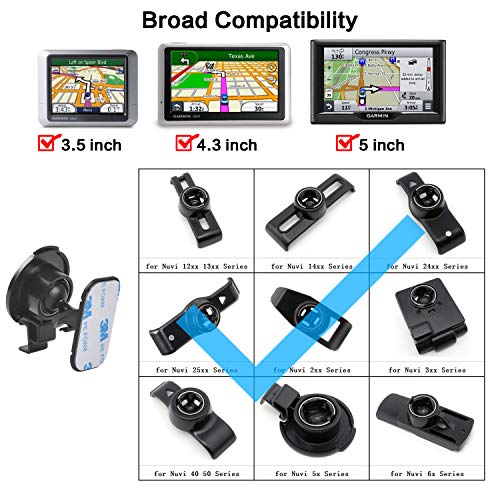 image for 1Zero Stick-On Dashboard GPS Car Mount Holder Compatible With Garmin N