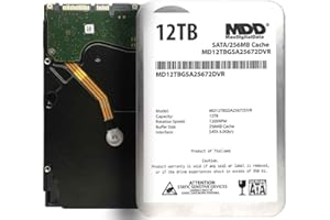 MDD MAXDIGITALDATA MDD 12TB 7200 RPM 256MB Cache SATA 6.0Gb/s 3.5inch Internal Hard Drive for Surveillance Storage (MD12TBGSA25672DVR) - 3 Years Warranty