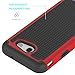 For Samsung Galaxy J3 Emerge / J3 Prime / J3 Mission / J3 Eclipse / J3 2017 / J3 Luna Pro / Sol 2 / Amp Prime 2 / Express Prime 2 Case, OEAGO Hybrid Dual Layer Defender Protective Case Cover (Red)