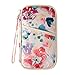 Cimostar Multi-function Travel Organizer,Passport Holder,Cash, Credit Card Holder,for Men & Women (Pink Flovers)