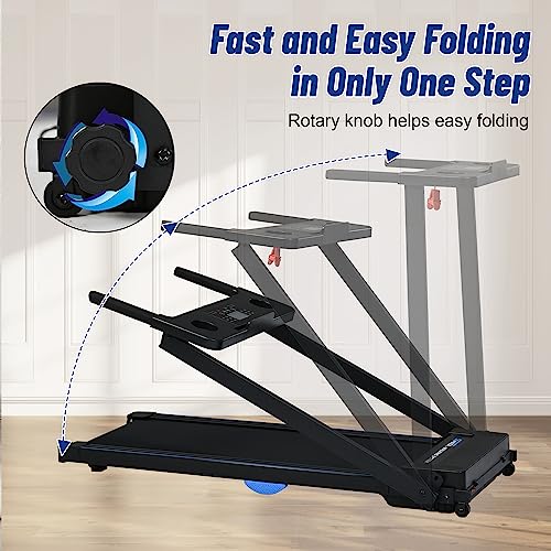 Merax Folding Treadmill - 2.5HP Electric Walking Pad With 12 HIIT Modes For Home