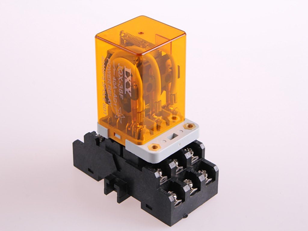 JQX-38F DC 12V 40A 11 Pin 3PDT Coil Power Relay General Purpose Relays ...