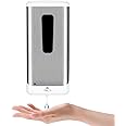 Automatic Hand Sanitizer Dispenser, Jewaytec 1000ML Wall Mounted Stainless Design Soap Dispenser Touchless Battery Powered Auto Liquid Dispenser for Office, Home, Restaurant, and Healthcare Facilities