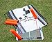 HoleN1 Golf Perfect Path - Includes Pinch Plate and Four Path Poles - Speed Trap Golf Swing Training Aid - Trap the Ball and Improve Swing Path - Train Your Eyeline on Where Your Swing Path Should Be