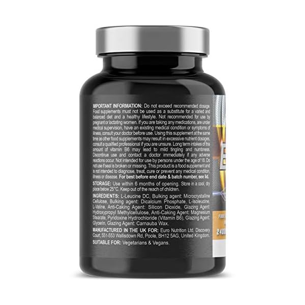 Iron-Labs-Nutrition-BCAA-2400mg-BCAAs-per-Serving-x-30-Servings-120-Tablets BCAA Tablet - BCAAs (120 Tablets) - 2400mg BCAAs per Serving - BCAA Amino Acids with Vitamin D for Normal Muscle…