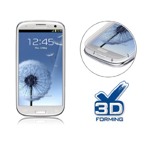 REALOOK Samsung Galaxy S3 / S III Screen Protector, 3D Forming Film 2-Pack Ultra Clear Shield, AT&T, T-Mobile, Sprint, Verizon, International Carriers