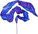 Winged Sirenny 4.4yds Colorful Flowy Soft Silk Ribbon Throw Streamer with Rod,Church Liturgical Praise Worship Adoration Dance Ribbon Beginners Practice Banner