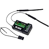 DTXMX Flysky FS-iA6B Receiver 6CH for FS-i6 FS-i6X FS-i6S RC Transmitter | 6 Channels 2.4GHz AFHDS2A Radio | PWM/PPM/i-Bus Output