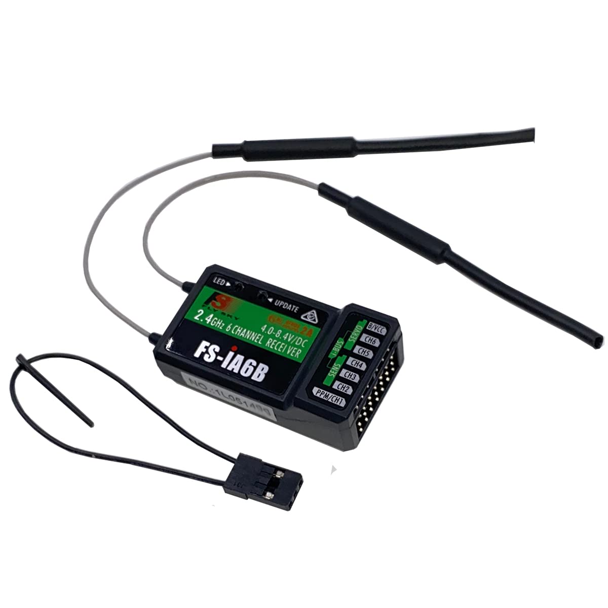 Photo 1 of DTXMX Flysky Receiver FS-iA6B 2.4G AFHDS 2A 6Channels Support PWM/PPM/i-Bus Output Compatible Flysky FS-i6 FS-i6X FS-i6S and i10 RC Radio Transmitter