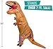 Splurge Worthy Toys and Games Inflatable Dinosaur Costume - Adult Giant Jurassic T-Rex Blow up Halloween Costume