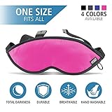 Lewis N. Clark Comfort Eye Mask With Adjustable Straps Blocks Out All Light ,  Pink,  One Size