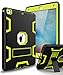 XIQI Compatible with New iPad 9.7 2018 Case,iPad 6th Generation Case Three Layer Kickstand Shockproof Rugged Hybrid Case for iPad 9.7 2017/2018 Release,Black Lemony Green