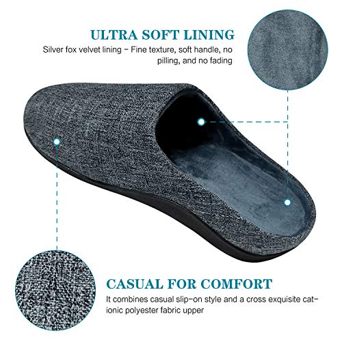 ERGOfoot Orthotic Slippers with Arch Support for Plantar Fasciitis Pain