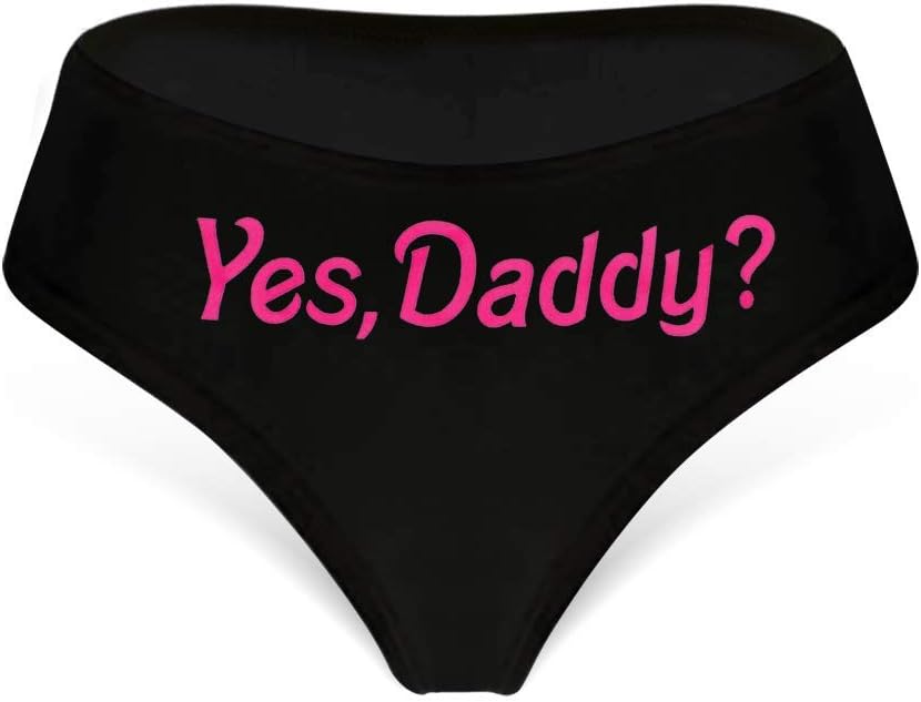 Women Ladies Girls Female Yes Daddy Sexy Panties Letter Printed Sexy Cotton Underwear