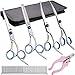 Elfirly Professional Dog Grooming Scissors Kit Stainless Steel Round Tip Cutting Curved Scissors Thinning Shears Grooming Comb Pet Hair Trimming Scissors with Extra Dog Nail Clippers for Dogs and Cats