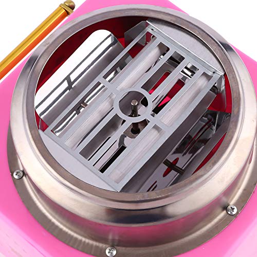Bluefringe Cotton Candy Machine/Candy Floss Maker,Sugar, SugarFree, or Hard Candy Home-Use Cotton Candy Machine/Pink Birthday Party Supplies Food Grade Safe
