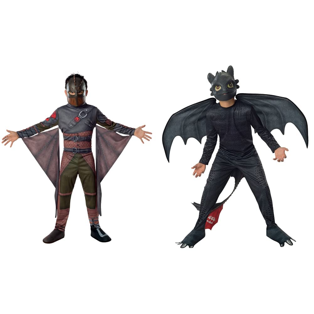 Rubies Costume ufficiale How to Train Your Dragon, classico costume da bambino senza denti, taglia 5-6 anni, Halloween