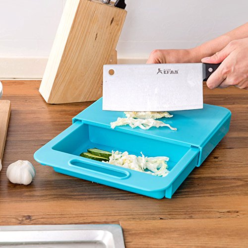 Amfocus Multi-Function Over The Sink Cutting Board Strainer, Kitchen Tool, Blue Home & Kitchen, Kitchen & Dining, Cutlery & Knife Accessories, Cutting Boards