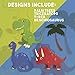 30-Count Swirl Decorations - Dinosaur Birthday Party Decorations, Party Streamers, Hanging Dino DecorWhirls for Kids, 4 Assorted Designs - Hanging Length: 34.25 to 36.25 inches