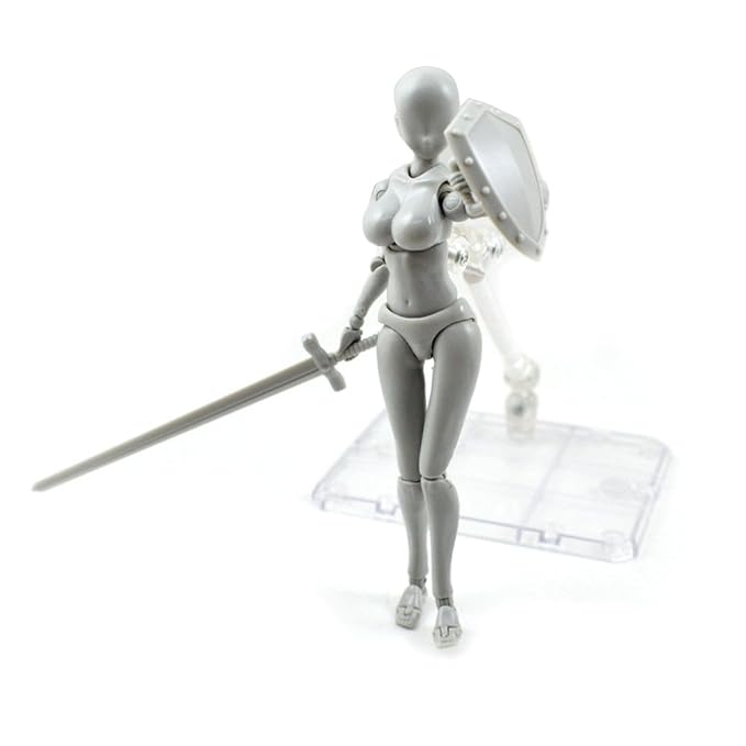 ASOSMOS Doll PVC Spielzeug Body-Chan Movebale Action Figure Modell Für Shf Version 2.0 Geschenke Modellpuppe (Female)