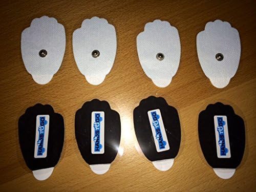 Flexible Fabric Backing Electrode Replacement Pads for HandsToGo Massager - (Lot of 8)