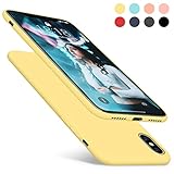 DTTO Case for iPhone X Case 2017(ONLY), [Not for iPhone Xs], [Romance Series] 1st Generation Silicone Gel Rubber Anti-Scratch Shockproof Case for Apple iPhone X (2017), Duckling Yellow