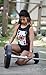 Ann Arbor T-shirt Co. Queen of Squats | Workout Athletic Gym Lifting Women's Flowy Muscle Tank Top-(GirlTank,L) Heather Black