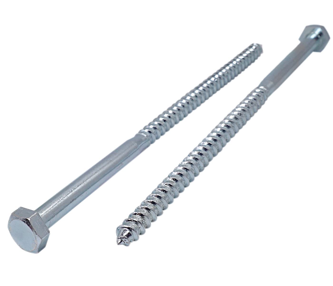 (Pack of 30 pcs) DIN 571 Zinc Plated Steel Hexagon Wood Screws M8 x 200 mm, Hex Screw, Lag Bolts, Hex Head, Coach Screws (30, M8 x 200 mm)