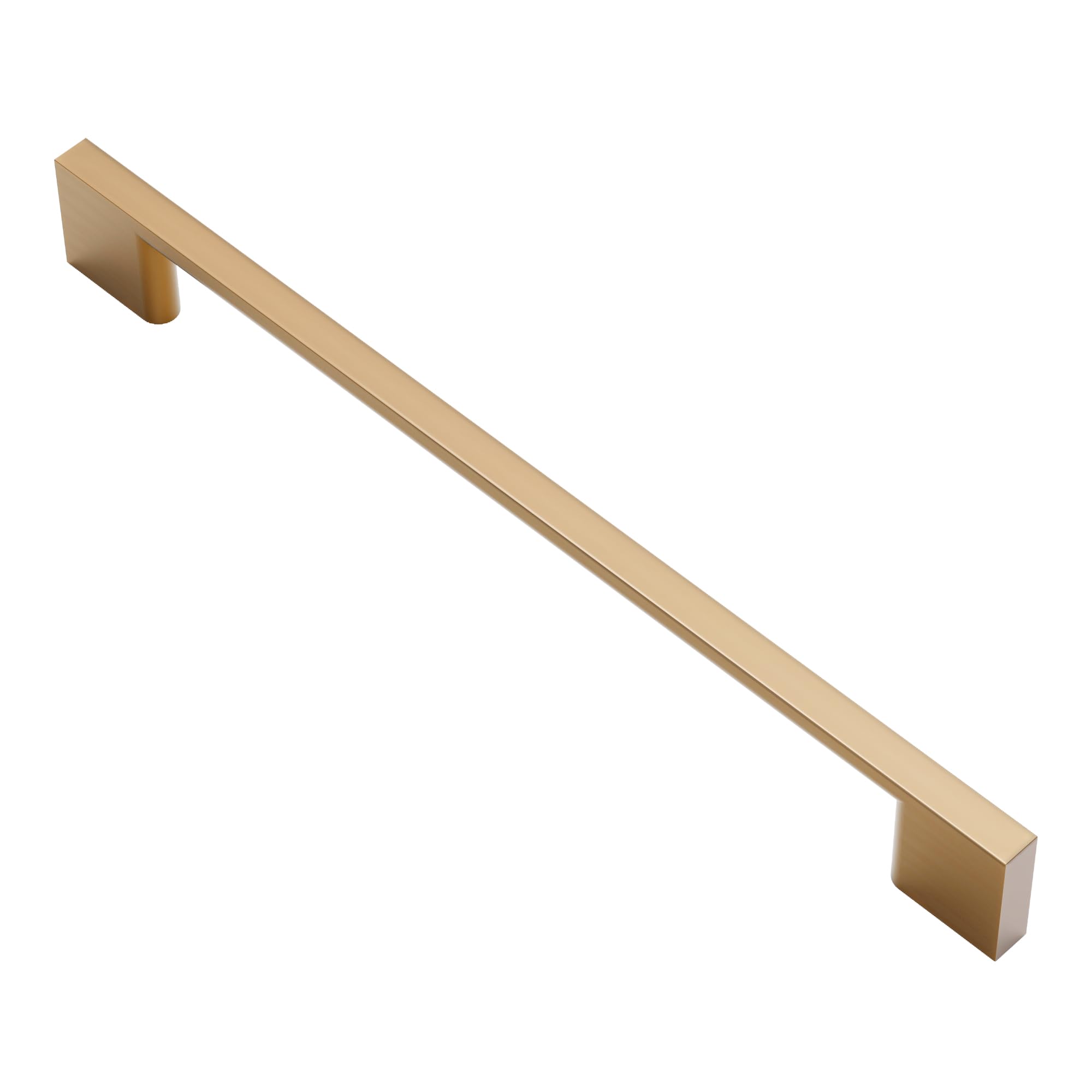 Photo 1 of Alzassbg 10 Pack Champagne Bronze Cabinet Pulls, 7-1/2 Inch(192mm) Hole Centers Rectangle Cabinet Handles for Drawers and Cabinets AL3051TGP