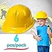 Dazzling Toys Construction Toy Helmet 6 Pack Construction Building Hats Pretend Play Accessory for Kids Building Projects