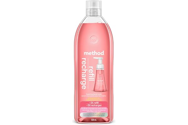 Method Foaming Hand Soap, Refill, Pink Grapefruit, 828mL