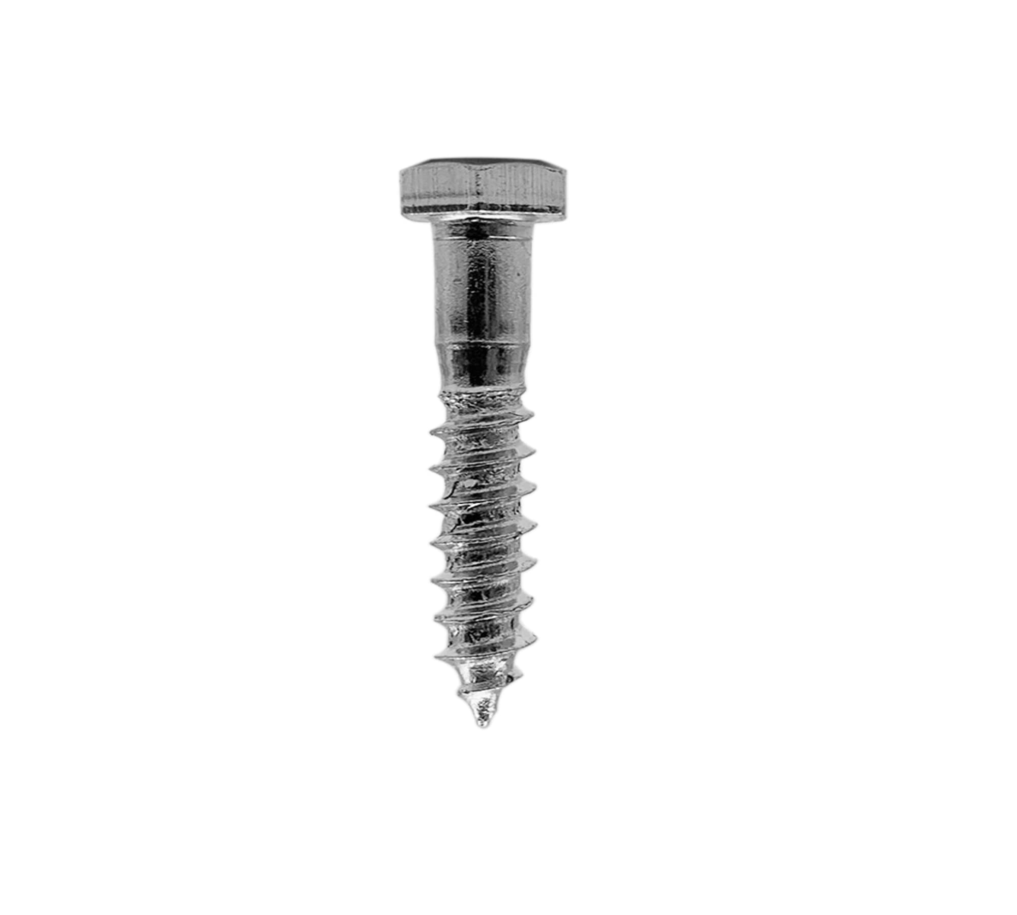 DOJA Barcelona | Hex Head Lag Screws | Wood Screws | 6x30 | Galvanized Steel | PACK 50 | Wood Screws | Wide Usage: Construction, Woodworking, Interior Design