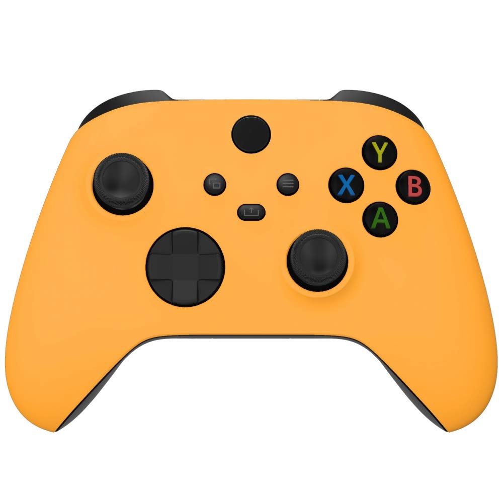 Photo 1 of eXtremeRate Replacement Shell for Xbox Series X & S Controller - Personalized Upgrade - Caution Yellow Soft Touch Grip Custom Case Faceplate for Xbox Core Controller