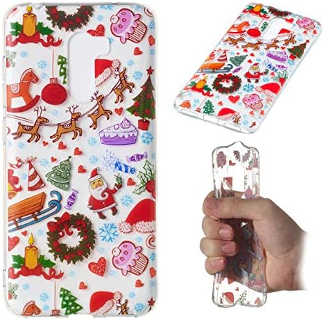 HICYCT Xiaomi Pocophone F1 Case,Anti-Scratch Shock Proof,Christmas Series Christmas Pattern,Soft Flexible Protective Back Cover Bumper TPU Transparent Case Silicone Cover for Xiaomi Pocophone F1