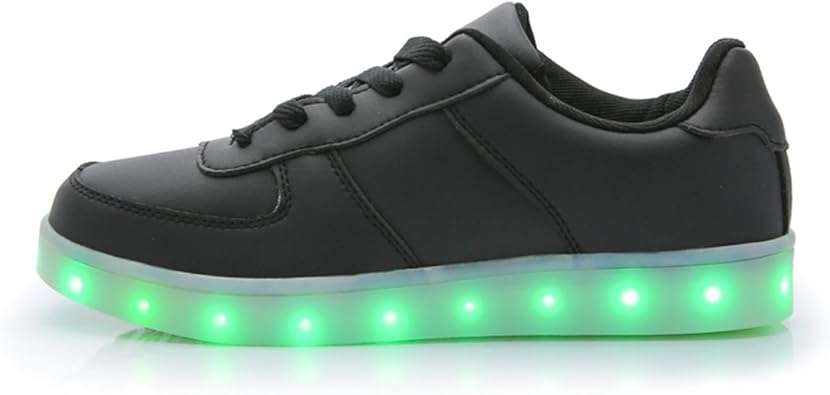 dogeek zapatos led ninas deortivos para 7 color usb carga led luz glow usb flashing zapatillas nino elegir 1 tamano mas grande