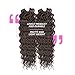 Faux Locs Crochet Hair 12 Inch 6 Packs Curly Faux Locs Wave Braiding Hair Curly End Goddess Locs Synthetic Braids Hair Extensions(4#)