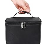 Lifewit Insulated Lunch Bag Lunch Box with Handle for Men/Women/Adults, Thermal Bento Box, Cooler Bag for Work/School/Picnic, Black
