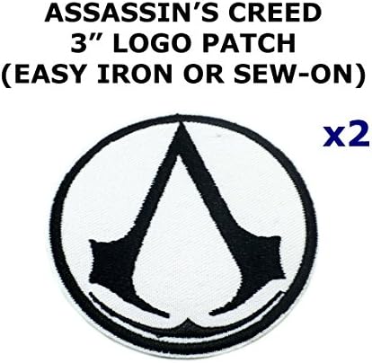 2 PCS Assassin's Creed Video Game Theme DIY Iron / Sew-on Decorative Applique Patches