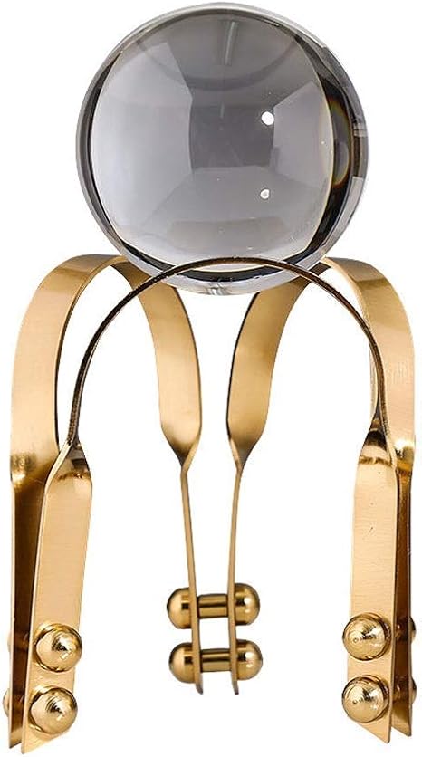 Amazon クリスタルボール北欧の透明なクリスタルボールの家具 装飾ボール用の金属製スタンド レンズ写真 占いや風水 そして瞑想のための占いボール 風水 置物 オブジェ オンライン通販