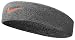 Nike Tennis Swoosh Headband (One Size Fits Most, Medium Base Grey/Turf Orange)