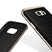 Caseology Envoy for Galaxy S7 Case (2016) - Premium Leather - Carbon Fiber Black