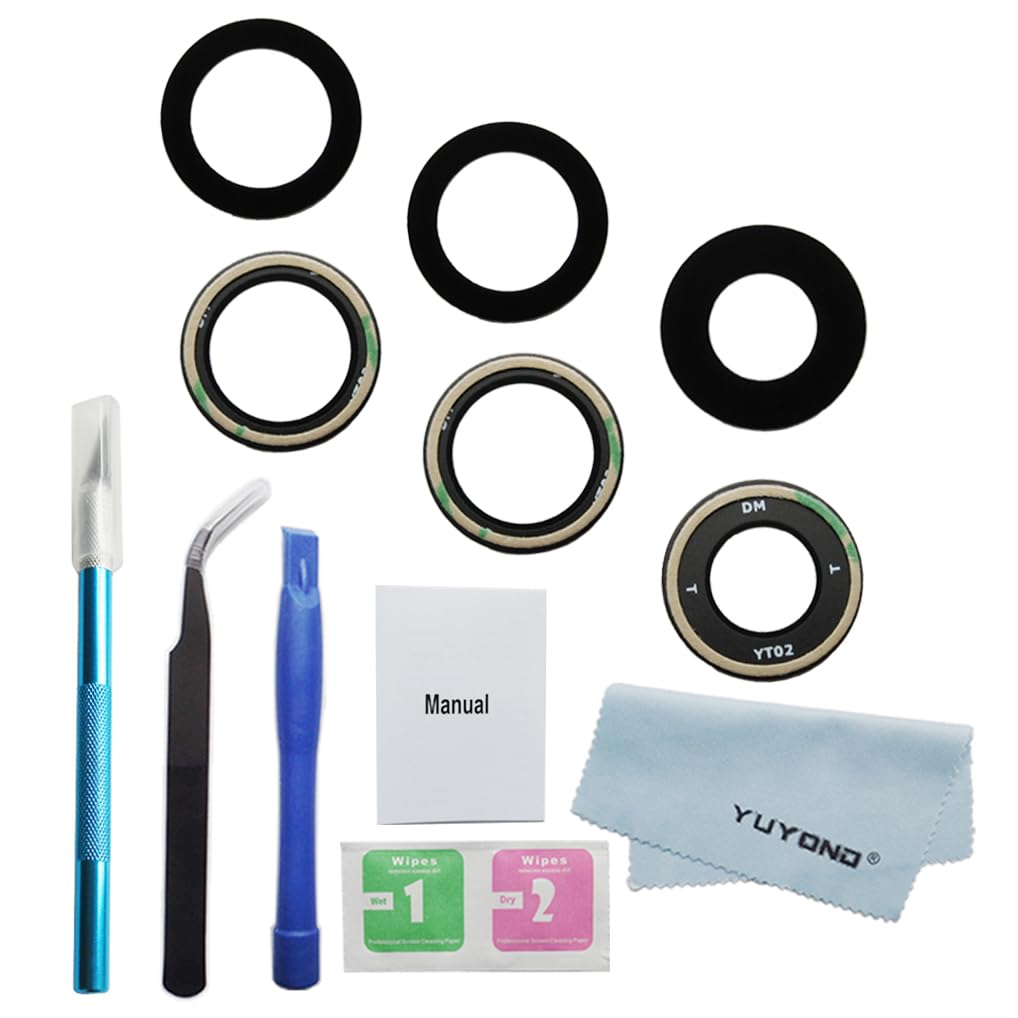 Photo 1 of YUYOND 3pcs OEM Original Rear Camera Glass Lens Replacement for Samsung Galaxy Z Fold 5 with Adhesive Preinstalled with Repair Tools Kit