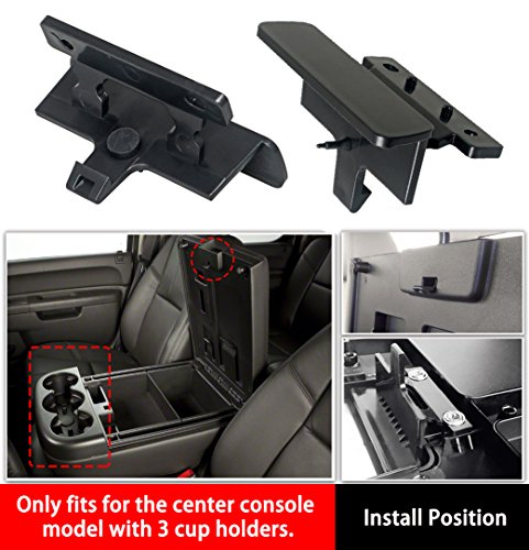 Center Console Armrest Lid Latch Lock for Chevy Chevrolet Silverado Suburban Tahoe GMC Sierra Yukon Lid Latch Repair Kit Replacement Fits GM Truck 20864151, 20864153, 20864154(2 PCS) - Thumbnail 6