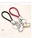 MILESI Magnetic Destined Kissing Piggy Couples Keychains Cute Pendant Keyring Valentine's Gifts Christmas Present (silver gold)