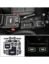 YOCTM   Cojín antideslizante con ranura para puerta de auto, para Jeep Wrangler JL 2018, accesorios de interior