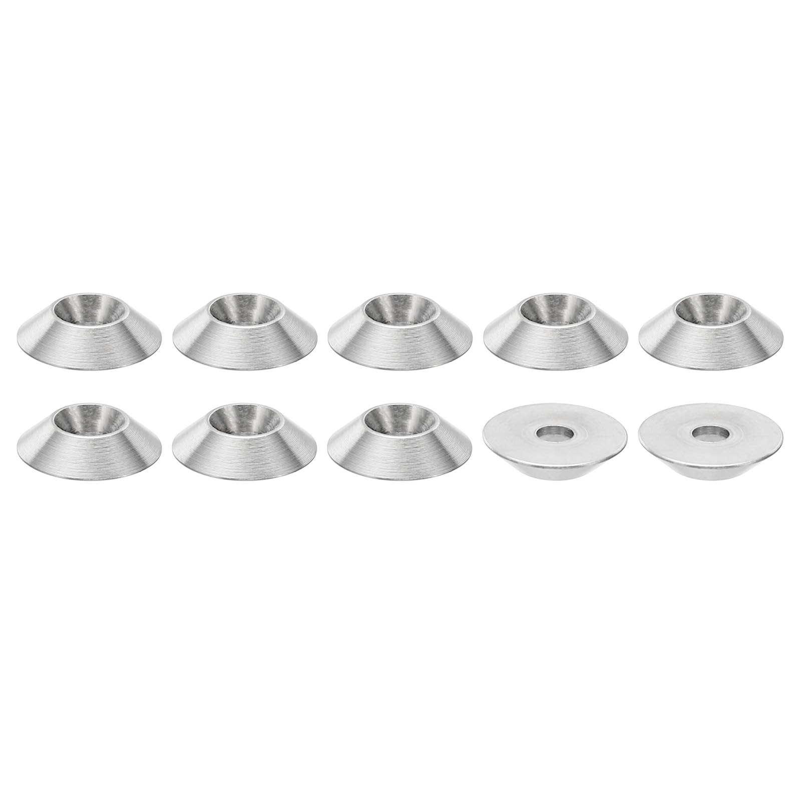 PATIKIL M3 Finish Countersunk Washer, 10pcs 13mm Dia. 3mm Tall Solid 304 Stainless Steel CNC Finish Cup Washer Screw Head Gasket for Industrial Construction — image 1